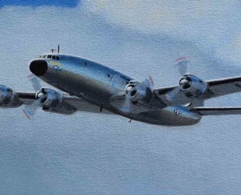 Detail of Stokes "History of Air Force One" painting